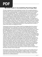 My Career Goals in Accomplishing Psychology Major PDF