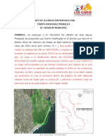 ANALISIS DEL PROYECTO ESTERO - PUNTO DE ACUERDO