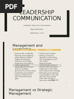 Leadership Communication Styles