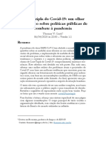 Crise Tripla Do Covid-19: Um Olhar Econômico Sobre Políticas Públicas de Combate À Pandemia