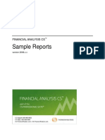 Sample Reports: Financial Analysis Cs