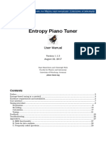 Entropy Piano Tuner: User Manual