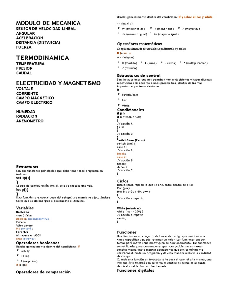 Guía de Programación en Arduino | PDF | Poco | Diodo emisor de luz