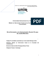 De La Exclusión A La Autoinclusión Social. El Caso de Josefa Morelos PDF