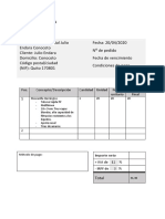 Factura proforma hospital mascarillas