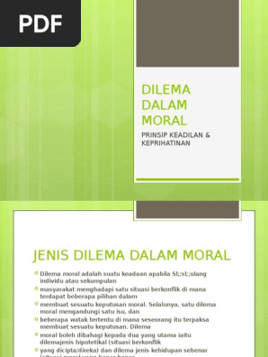 Dilema Dalam Moral Pdf