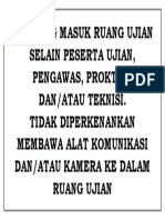 Plang Dilarang Masuk