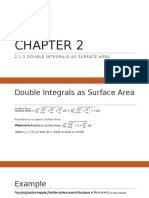 Find surface area using double integrals
