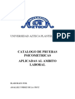 Catalogo de Pruebas Psicometricas