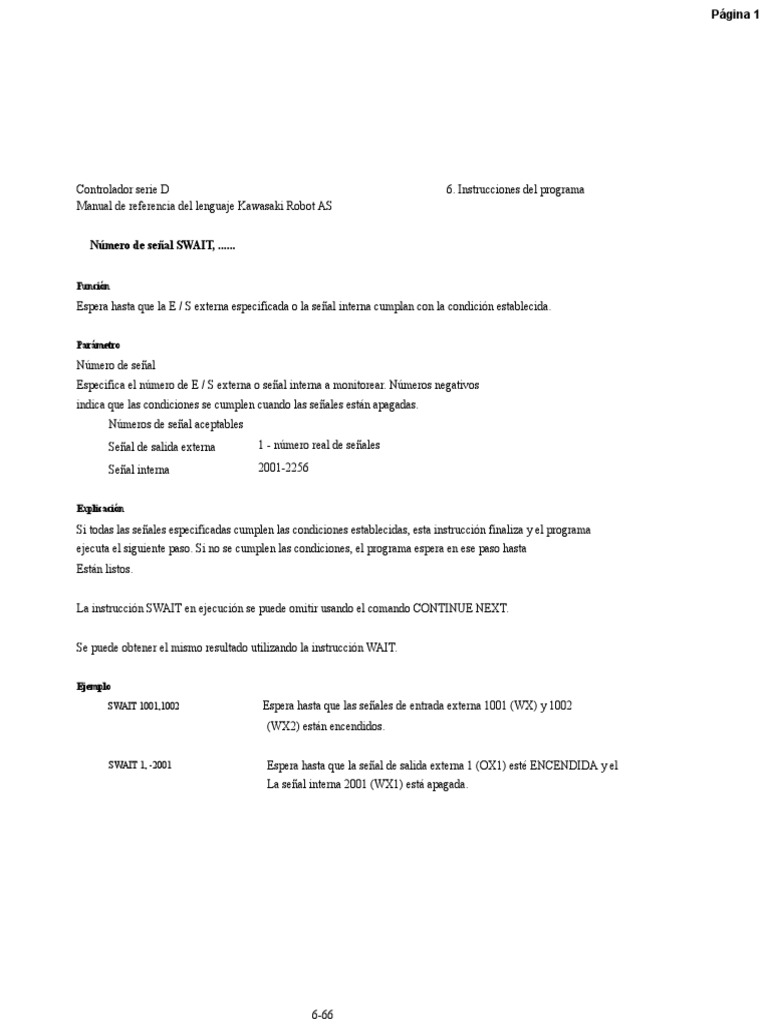 PART 2 Kawasaki Robot AS Idioma Manual de Referencia PDF Programa de computadora Programación