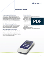 ERO-SCAN OAE Screening and Diagnostic Specifications
