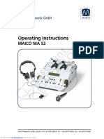 Service Manual Audiometer MA 53
