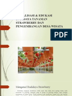 SOSIALISASI & EDUKASI BUDIDAYA TANAMAN STRAWBERRY DAN PENGEMBANGAN