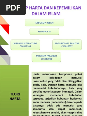 Konsep Harta Dan Kepemilikan Dalam Islam Pdf
