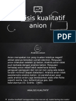 Analisis Kualitatif Anion