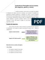 Concepto y Características de las Cuentas Nominales de Ingresos, Gastos y Costos