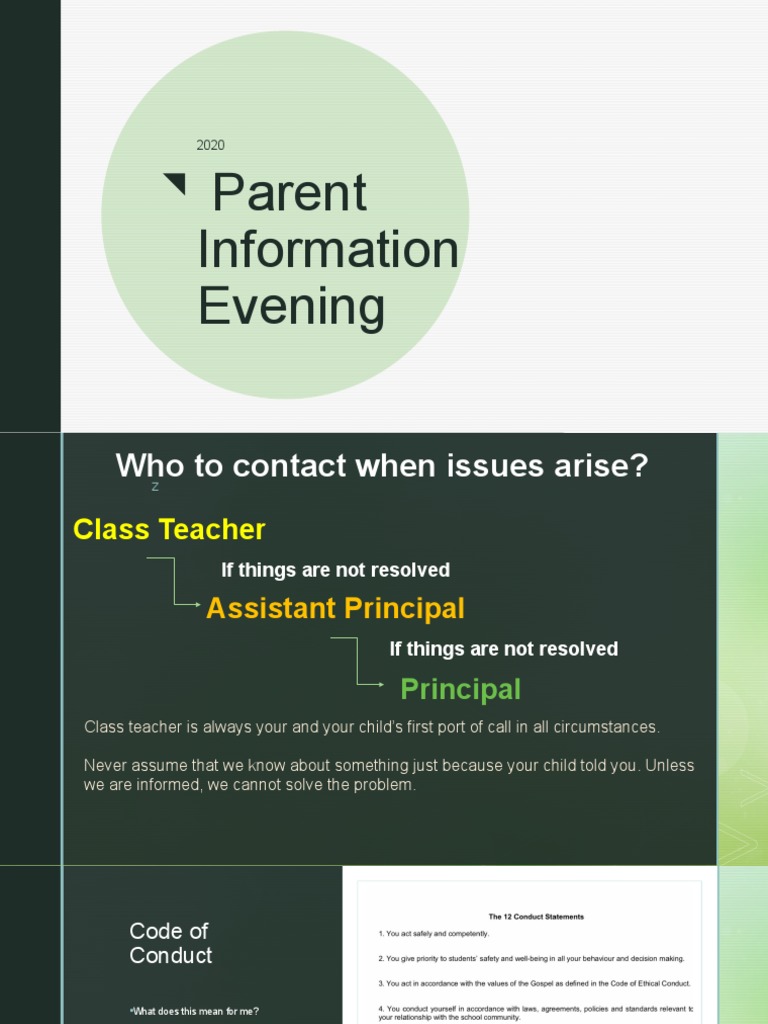 Parent Code of Conduct Guidelines | PDF