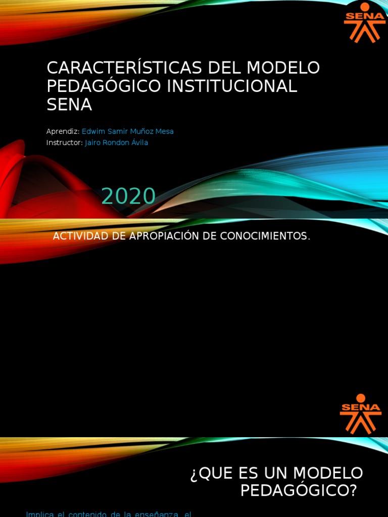 Características del Modelo Pedagógico SENA | PDF | Pedagogía | Aprendizaje
