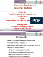 LECTURA PLANIFICACIÓN DE NECESIDADES DE MATERIALES (MRP)