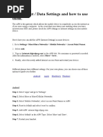 Cellular Settings in Windows | PDF | Personal Identification Number ...