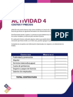 Actividad 4: Costos Y Precios