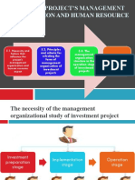 Chapter 5: Project'S Management Organization and Human Resource Analysis