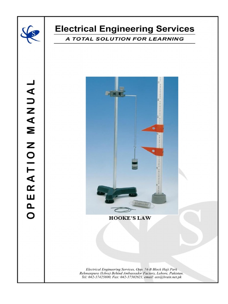 Hooke's Law PDF PDF Elasticity (Physics) Deformation (Mechanics)