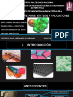 Tipos de Poliuretanos, Síntesis y Aplicaciones - Equipo 4