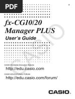 fx-CG10 20 Manager PLUS E PDF