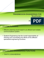 Transmission Engineering For Telephony: Prepared By: Irineo P. Quinto