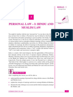 Lesson 3 Personal Law I Hindu & Muslim Law