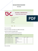 Dri Plant Production Repoet: 1.tcode-Zdr01