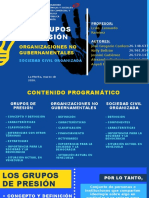 GRUPOS DE PRESIÓN, ONG, SOCIEDAD CIVIL (Presentación)