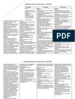 Marketing Principles Curriculum Map Template - 9 Weeks Format PDF