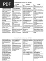 Marketing Principles Curriculum Map Template - 9 Weeks Format PDF