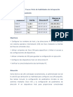 2.4.1.2 Packet Tracer: Reto de Habilidades de Integración Tabla de Direccionamiento