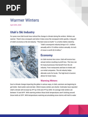 Brochure Snow Utah