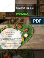 BUSINESS PLAN For Restaurant