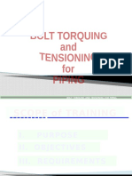 Bolt Torquing and - Tensioning