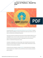 Evaluating Open-Source IoT Platform vs. Serverless IoT Platform