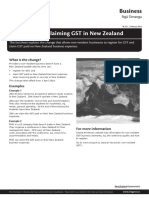 Non Residents Claiming GST in New Zealand