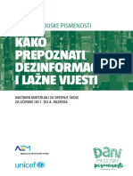 Medijska Pismenost Lazne Vijesti PDF