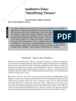 Analysing Qualitative Data More Than Identifying Themes PDF