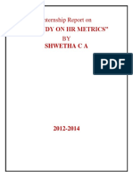 Internship Report on HR Metrics Study