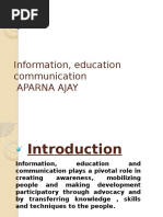 Information, Education Communication Aparna Ajay