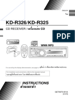 JVC Car Stereo System KD-R326