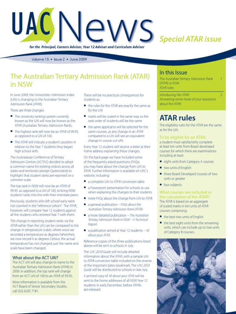 ATAR Explained: Understanding Australia's New University Admission ...