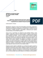 Documento Sector Cultural Tunja Alcaldia Emergencia Covid 19