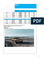 Fisa Dacia Duster MY2019