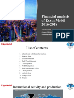 Financial Analysis of Exxonmobil 2016-2018: Francisco Orta Oksana Zakharova Savvas Sapalidis